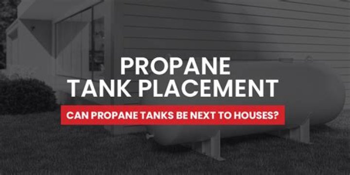 Where can a propane tank be placed